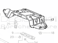 Engine Heat Sheild. Porsche 986 Boxster